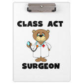 Teddy Bear Class Act Surgeon Klembord (Voorkant)