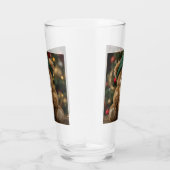 Teddy Bear Coffee Kerstmis Glas (Rechts)