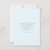 Teddy Bear Cute Boy Baby shower Merci (Dos)