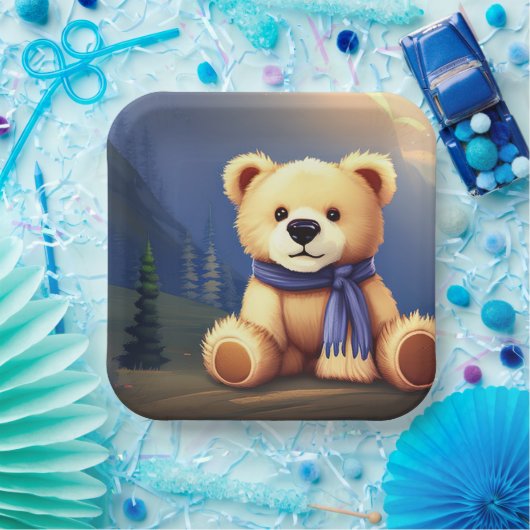 Teddy Bear Design Paper Bord (Feest)