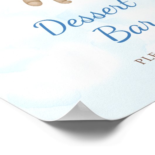 Teddy Bear Dessert Bar Poster (Coin)