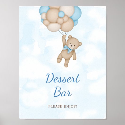 Teddy Bear Dessert Bar Poster (Devant)