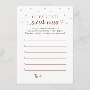 Teddy Bear devine la carte de jeu Sweet Mess