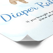 Teddy Bear Diaper Raffle Poster (Coin)