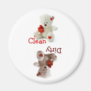 Teddy Bear Dirty Clean Magnet Magneet