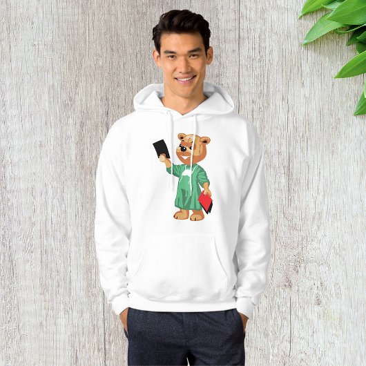 Teddy Bear Doctor Mens Sweat - shirt à capuche
