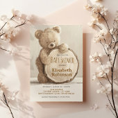 Teddy Bear Douche Invitation personnalisée
