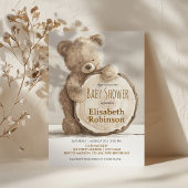 Teddy Bear Douche Invitation personnalisée