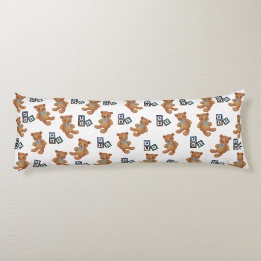 Teddy Bear en ABC Body Pillow Lichaamskussen (Achterkant)