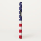 Teddy Bear en Big USA Flag Heart Case-Mate iPhone Case (Achterkant / rechts)