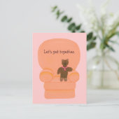 Teddy Bear en chaise, rassemblons les invitations (Debout devant)