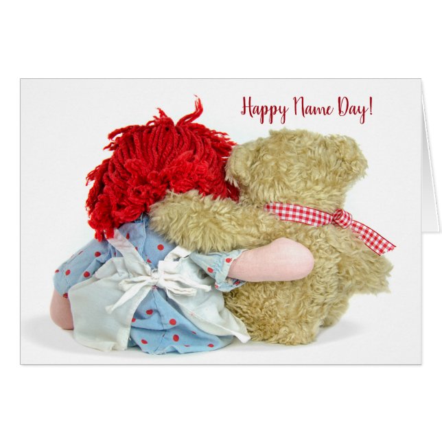 Teddy Bear en Rag Doll Name Day (Voorkant Horizontaal)