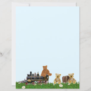 Teddy Bear et la papeterie ferroviaire