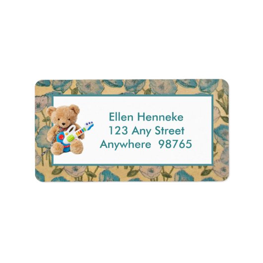 Teddy Bear Etiket (Voorkant)