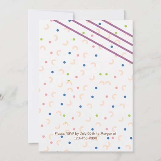 Teddy Bear Explorer Invitation Anniversaire (Dos)