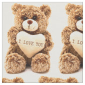 Teddy Bear Fabric Stof (Close Up)