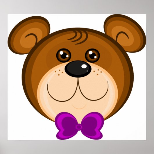 Teddy Bear Face Poster (Voorkant)