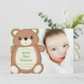 Teddy Bear Faire-part de naissance (Debout devant)