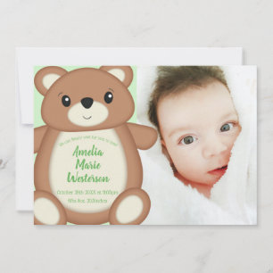 Teddy Bear Faire-part de naissance