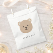 Teddy Bear Favor Bag Bedankzakje (Geknipt)