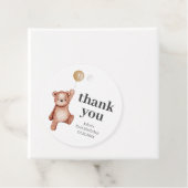 Teddy Bear First Birthday Bedankjes Labels (In situ)