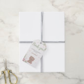 Teddy Bear First Birthday Party Dank u Label Cadeaulabel (Met Touw)