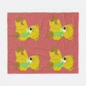 Teddy Bear Fleece Blanket (Voorkant (Horizontaal))