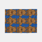 Teddy Bear Fleece Blanket Deken (Voorkant (Horizontaal))
