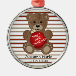 Teddy Bear for Baby Ceramic Ornament