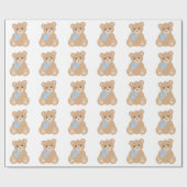 "Teddy Bear" for Boys Cadeaupapier (Vlak)