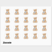 "Teddy Bear" for Boys Ronde Sticker (Vel)