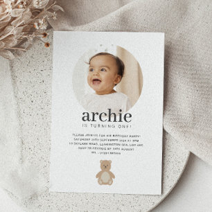 Teddy Bear- Foto Verjaardag Kaart