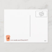 Teddy Bear Fraise Egg Bonne Carte postale de Pâque (Dos)