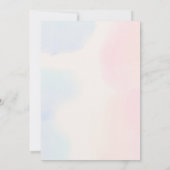 Teddy Bear Gender onthulling Baby shower Kaart (Achterkant)