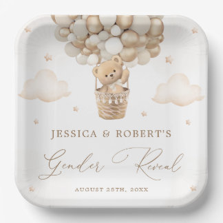 Teddy Bear Gender onthulling Papieren Bordje