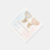 Teddy Bear Gender onthulling Servet (Hoek)