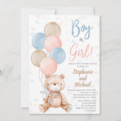 Teddy Bear Genre Reveillez Invitation (Devant)