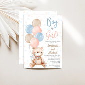 Teddy Bear Genre Reveillez Invitation