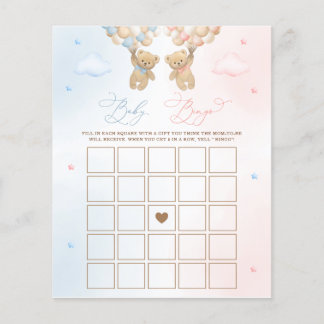 Teddy Bear Geslacht Onthullen Baby Bingo Spel