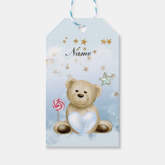 Teddy Bear Gift Labels Cadeaulabel (Voorkant)