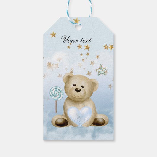 Teddy Bear Gift Labels Cadeaulabel (Achterkant)