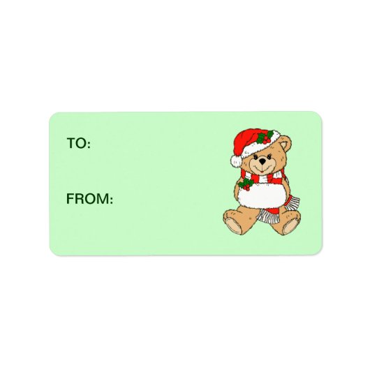 Teddy Bear Gift Stickers (Voorkant)