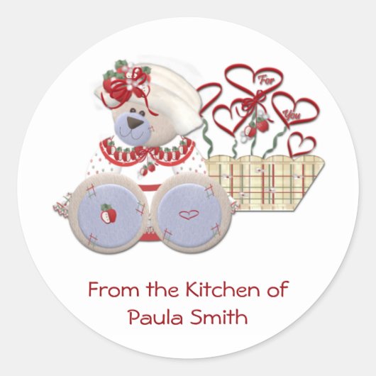 Teddy Bear Gift Stickers (Voorkant)