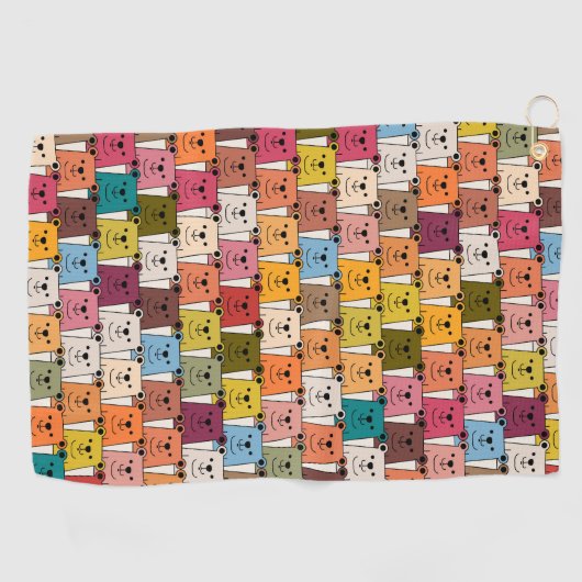 Teddy Bear Golfhanddoek (Horizontaal)