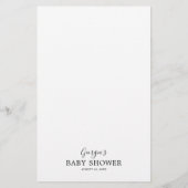 Teddy Bear Guessing Baby shower Game (Achterkant)