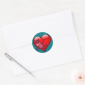 Teddy Bear, Heart, Valentijn Love Sticker (Envelop)
