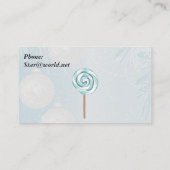 Teddy Bear & Hearts Visitekaartje (Achterkant)