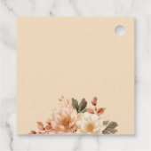 Teddy Bear Herfst Baby shower Herfst in Liefde Bedankjes Labels (Achterkant)