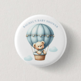 Teddy Bear Hete Luchtballon Baby shower Button