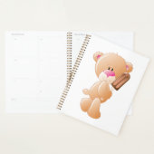 Teddy Bear Holding Chocolate Ice Cream Popsicle (Devant avec enveloppe)